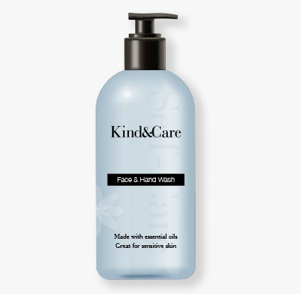 Kind and care face and hand body wash